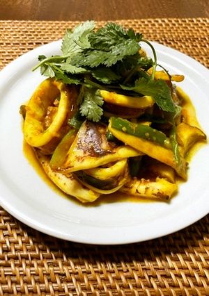 いかの糀カレー炒め-レシピのメイン写真