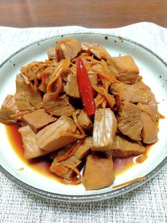 まぐろの佃煮(めばちまぐろのアラを使い)-レシピのメイン写真