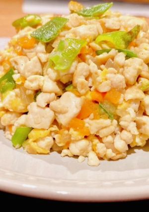 青ねぎ豆腐煎りチャーハン♡-レシピのメイン写真