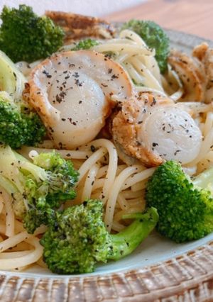 腸活♡ホタテとブロッコリーのパスタ-レシピのメイン写真