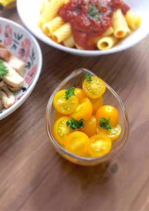 即席簡単かけるだけ★プチトマトのマリネ★-レシピのメイン写真