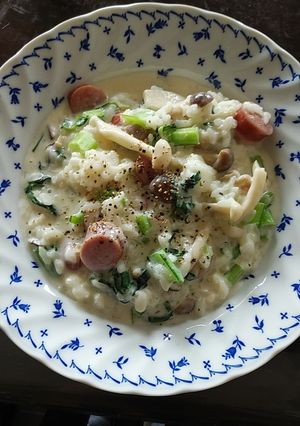 キノコのミルクリゾット-レシピのメイン写真