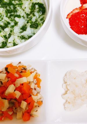 離乳食後期 高野豆腐 カレイの煮付け-レシピのメイン写真