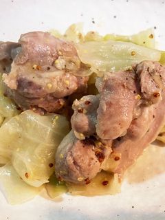 春キャベツとチキンの白ワイン蒸し-レシピのメイン写真