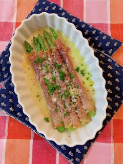 アスパラガスの生ハムチーズ焼き-レシピのメイン写真
