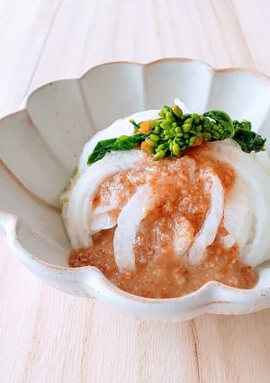 新玉ねぎの胡麻酢みそかけ-レシピのメイン写真