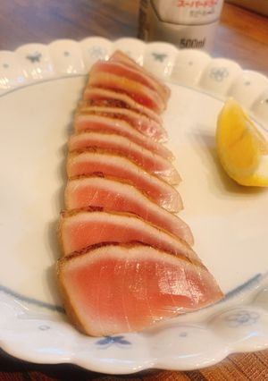 中トロの酢醤油締め炙りカルパッチョ-レシピのメイン写真