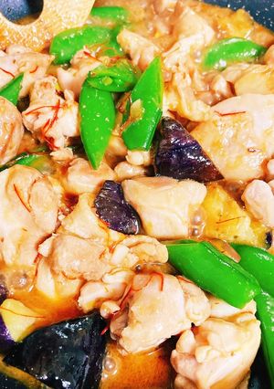 さやえんどうと鶏肉の味噌炒め-レシピのメイン写真