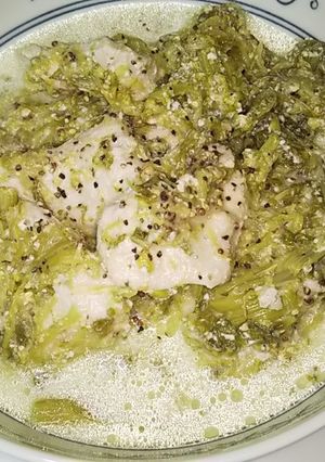 ホットクック鶏肉菜の花マスタードクリーム-レシピのメイン写真