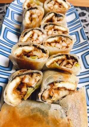 赤味噌☆油揚げ春巻き-レシピのメイン写真