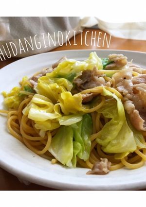 ＊フライパン＊春キャベツと豚バラ醤油スパ-レシピのメイン写真