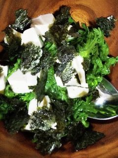 春菊と豆腐のサラダ-レシピのメイン写真