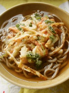 関東の立ち食いそば屋風!かき揚げそば♪-レシピのメイン写真