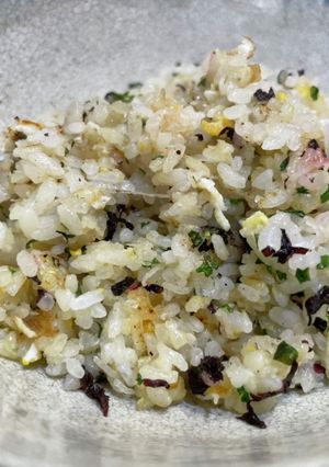 刺身のつまとダブルしそチャーハン-レシピのメイン写真