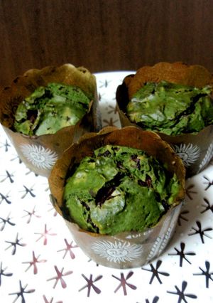 †簡単混ぜて焼くだけチョコ抹茶マフィン†-レシピのメイン写真