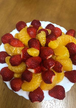 いよかん　いちご　ケーキ-レシピのメイン写真