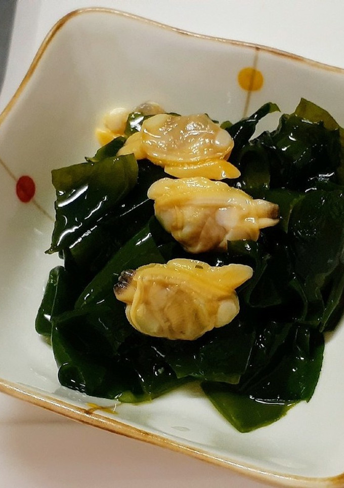 旬のアサリとワカメの和え物-レシピのメイン写真