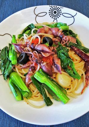 ホタルイカと菜の花のパスタ-レシピのメイン写真