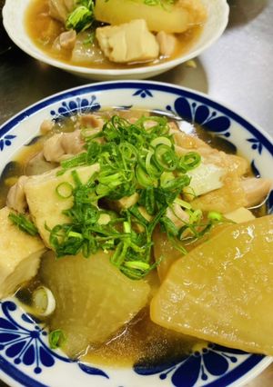 大根と厚揚げと鶏肉の煮物-レシピのメイン写真