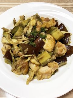 鶏肉と舞茸のバターカレー炒め-レシピのメイン写真