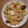 ポン酢で食べる牡蠣とキャベツのバター炒め