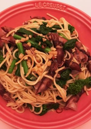 絶品！ホタルイカと菜の花のパスタ-レシピのメイン写真