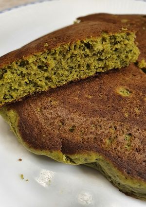 グルテンフリー 抹茶パンケーキ-レシピのメイン写真