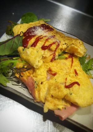 ハムチーズのオムレツ(*≧∀≦*)-レシピのメイン写真