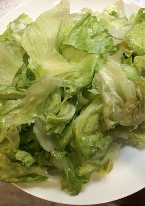 超簡単サラダ感覚で食べられるレタスの温菜-レシピのメイン写真
