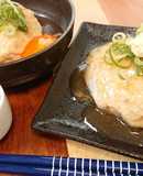 簡単酒肴☆餡掛けフワフワ鶏だんご