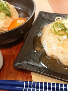 簡単酒肴☆餡掛けフワフワ鶏だんご-レシピのメイン写真