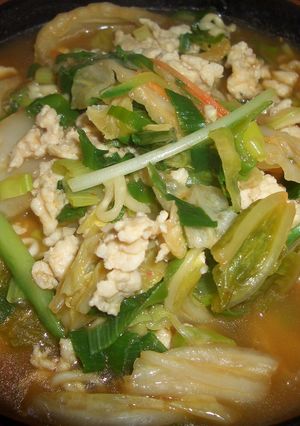 キムチ＆野菜たっぷり味噌坦々麺♪-レシピのメイン写真