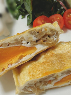 薄揚げde玉子ときんぴらチーズサンド-レシピのメイン写真