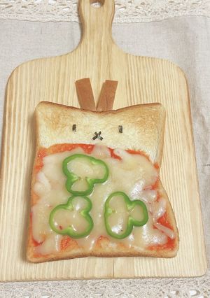 食パンアレンジ!ミッフィートースト-レシピのメイン写真