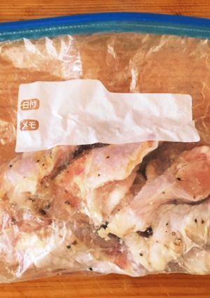簡単下味&ストック☆鳥手羽元の冷凍保存法-レシピのメイン写真