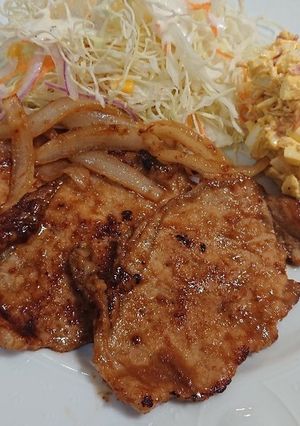 玉ねぎと豚のしょうが焼き-レシピのメイン写真