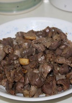 にんにくたっぷり♪ おばあちゃんの砂ずり-レシピのメイン写真