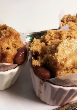 ♬煮豆と豆乳の黒糖蒸しパン♬-レシピのメイン写真