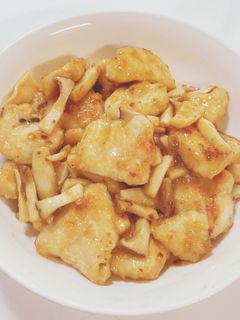 エリンギと鶏むね肉のマヨポン炒め-レシピのメイン写真