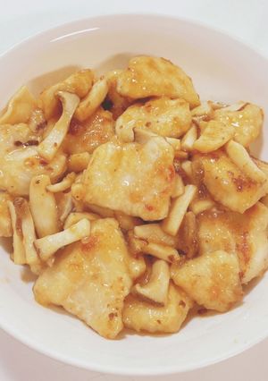 エリンギと鶏むね肉のマヨポン炒め-レシピのメイン写真