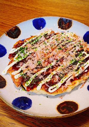 【時短】長芋のフワトロ簡単お好み焼き-レシピのメイン写真
