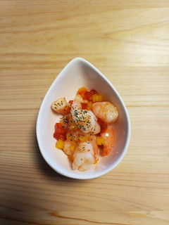 エビとパプリカのスイートチリソース和え-レシピのメイン写真