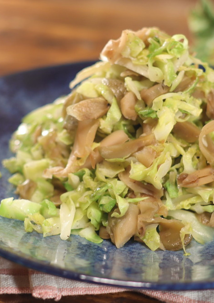春キャベツと搾菜の旨味炒め-レシピのメイン写真