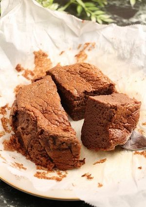 簡単！半熟チョコバナナケーキ☆小麦粉不要-レシピのメイン写真