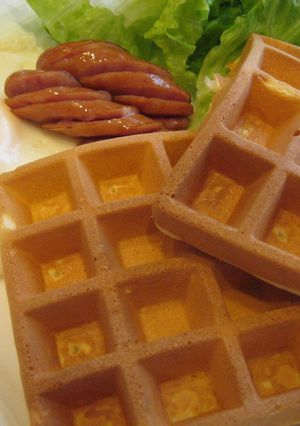 アメリカンワッフル☆まぜるだけ♪-レシピのメイン写真