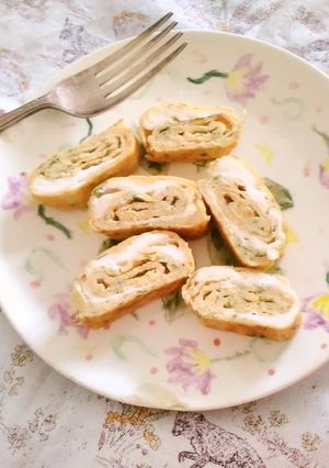 お好み焼き風卵焼き-レシピのメイン写真