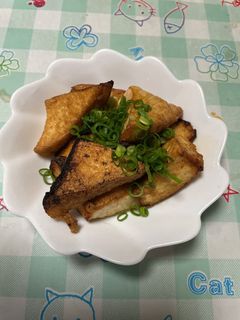 お酒のお供に厚揚げ焼き-レシピのメイン写真