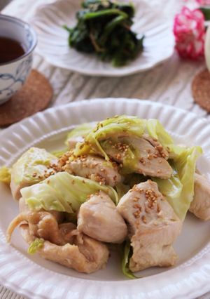 鶏胸肉1枚とキャベツのうま塩レモン炒め-レシピのメイン写真