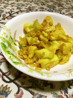 カリフラワーとベーコンのカレー炒め-レシピのメイン写真