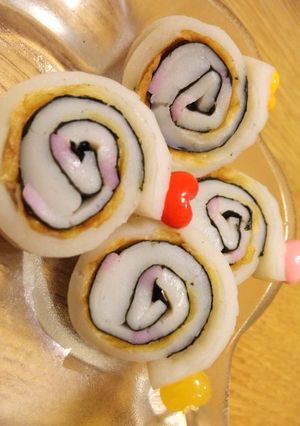 お弁当に簡単〰ちくわ＆蒲鉾のクルクル❤-レシピのメイン写真